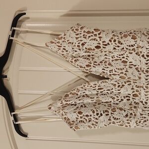 J.O.A. white/nude dress.